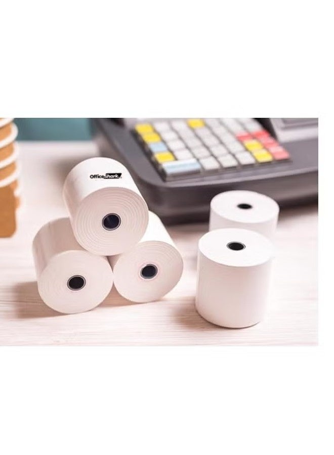 OFFICE SHARK 5 لفات حرارية لجهاز تسجيل النقد 80x80 مم - Image 1