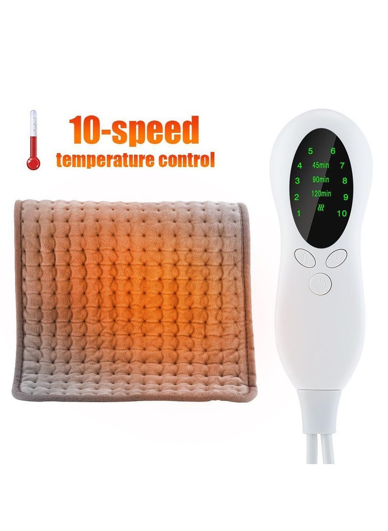 Generic Electric Heating Pad Winter Heater Shoulder Neck Back Spine Leg Pain Relief Timed Physiotherapy for Home Sofa 12 x 24 inches  10 Electric Temperature Options 3 Timer Settings  - Image 1