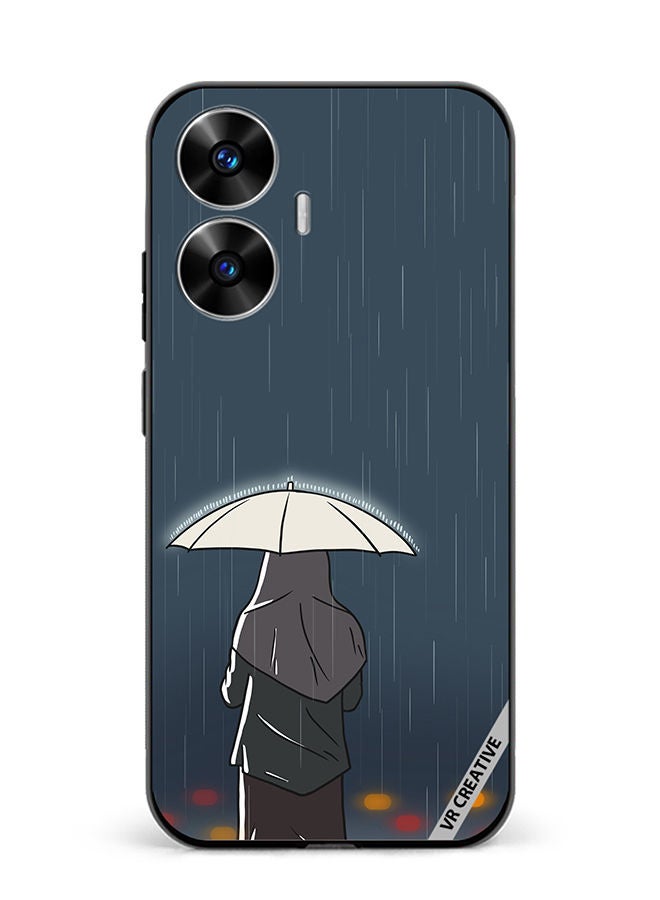 VR CREATIVE Protective Case Cover For Realme C55 Rainy Days Design Multicolour - Image 1