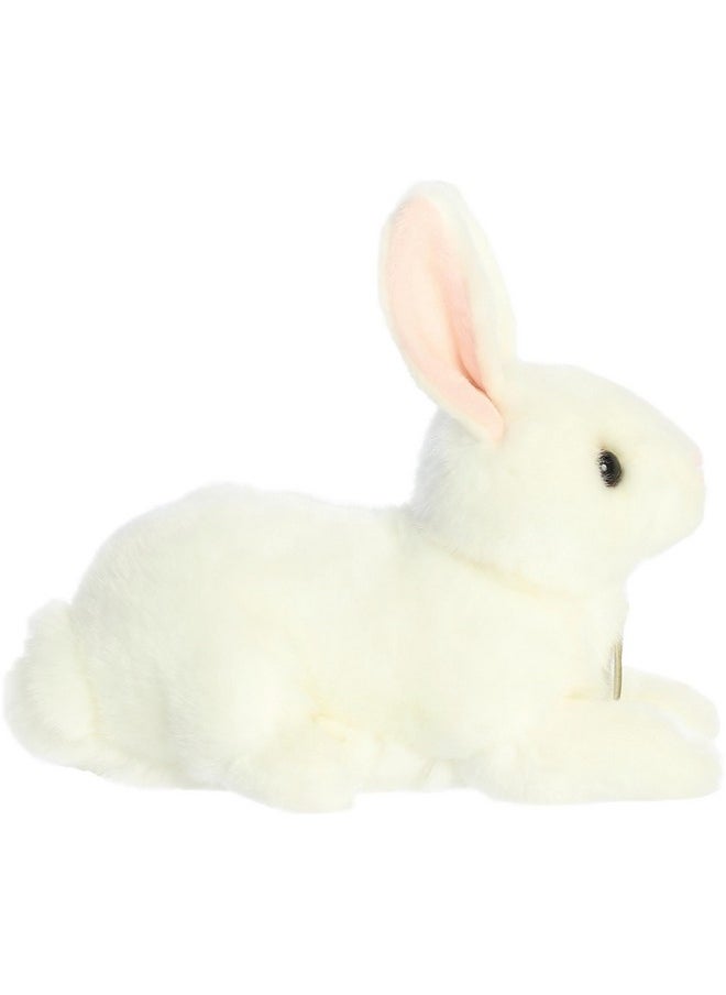 AURORA - ® Realistic Miyoni® American White Rabbit Stuffed Animal - Lifelike Detail - Cherished Companionship - 8 Inches - Image 1