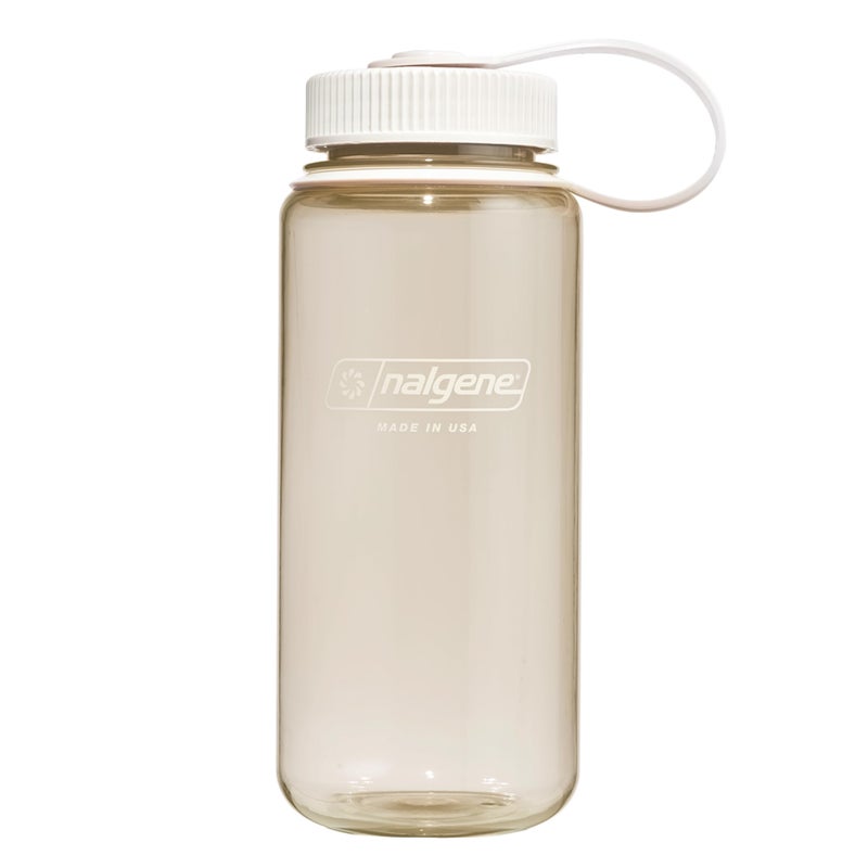 Nalgene Sustain Tritan BPAFree Water Bottle Made with Material Derived from 50 Plastic Waste using ISCC certified mass balance 16 OZ Wide Mouth Cotton