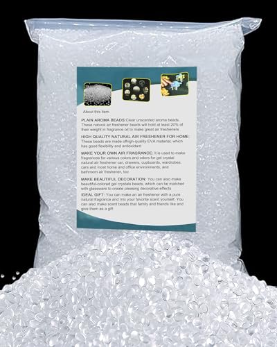 5LB Unscented Aroma Beads for Car Freshies Clear Gel Crystal No Fragrance DIY Homemade Natural Eva Beads Bulk