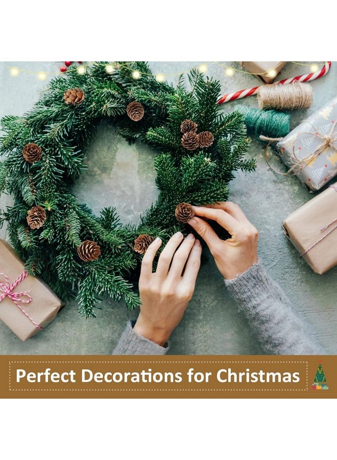 Ascension Natural Pine Cone Wooden Cones Hanging Pinecone for Christmas (Brown) Pack of 12 - Image 4