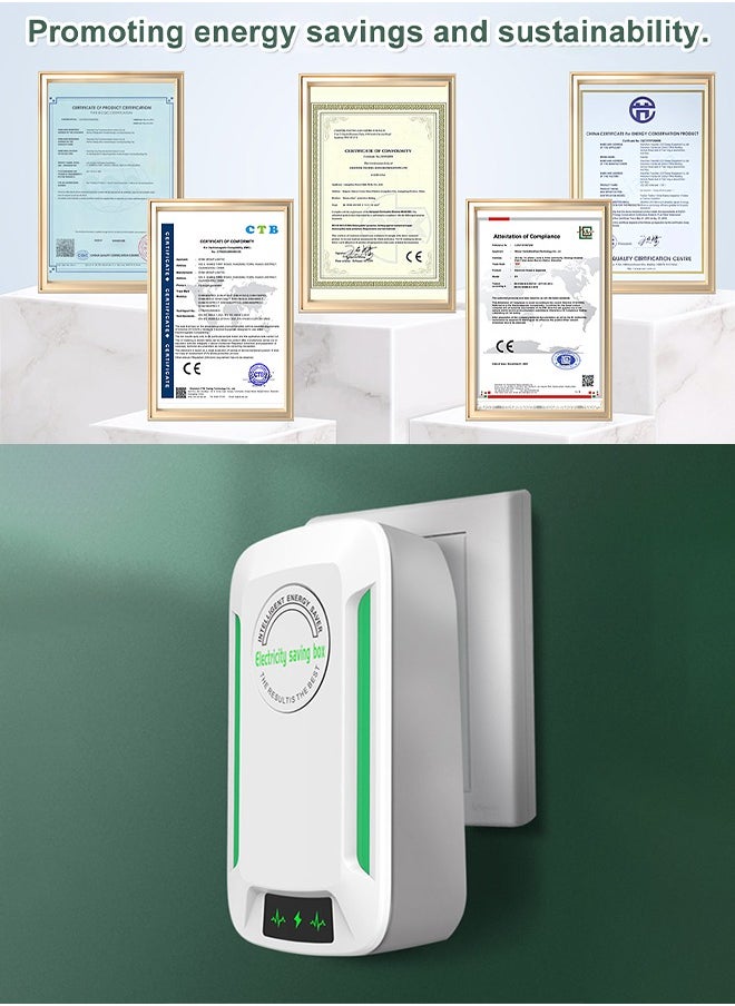 4 Pack Smart Household Appliances Saver Energy Saving Box for Home or Office Appliances Electricity Saver Device