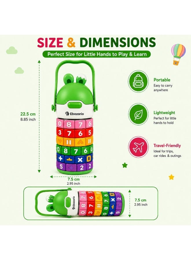Ebazario Montessori Counting Toy for Kids with Rotating Number Rings, Educational Learning Bottle Toy for Toddlers, Preschool Math Activity Game, Brain Development Gift for Boys Girls - Image 3