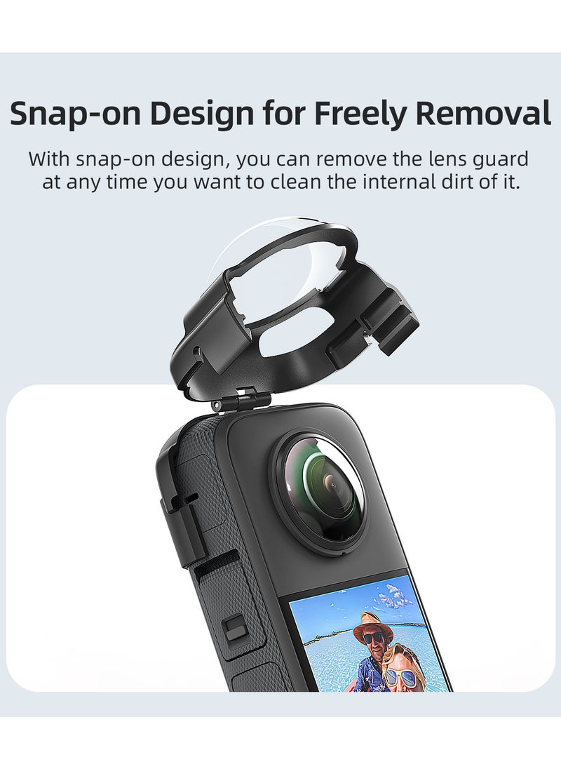 aMagisn - Protective Anti-Fog Lens Guard for Insta360 X3 – Detachable Buckle Design with Optical Glass, Scratch-Resistant, Seamless Imaging, with Full Silicone Cover for Camera and Lens - Image 1