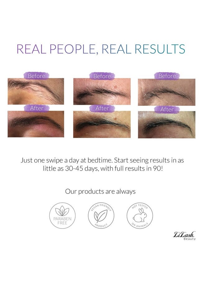 LiBrow LiBrow Purified Eyebrow Physician-Formulated Serum for Fuller & Thicker Looking Eyebrows | Natural Eyebrow Enhancer Safe for Sensitive Skin | 90-Day Supply (3ml)  - Image 3