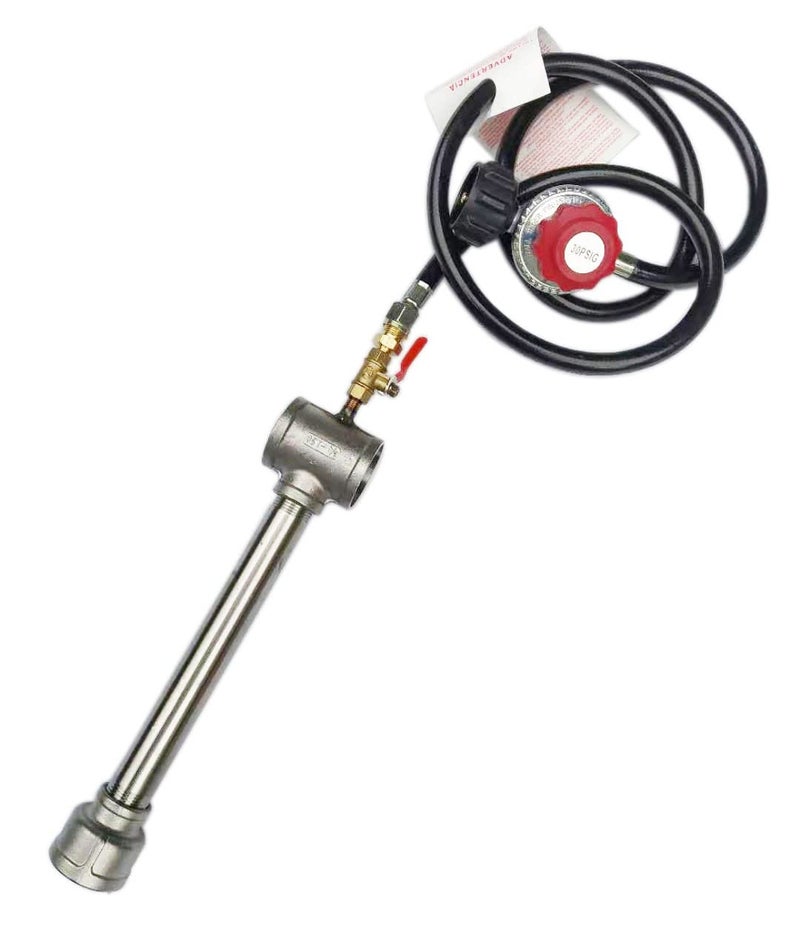 LSMIITTH Forge Gas BurnerGas Metal Melting Furnace Propane Gas Forge BurnerHigh Pressure CastIron Burner Head Burner Assembly Flame Control System Propane Burner Replacement Blacksmith Knife Making - Image 2