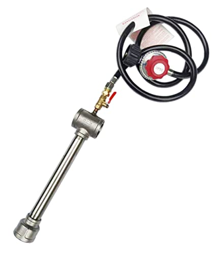 LSMIITTH Forge Gas BurnerGas Metal Melting Furnace Propane Gas Forge BurnerHigh Pressure CastIron Burner Head Burner Assembly Flame Control System Propane Burner Replacement Blacksmith Knife Making - Image 1