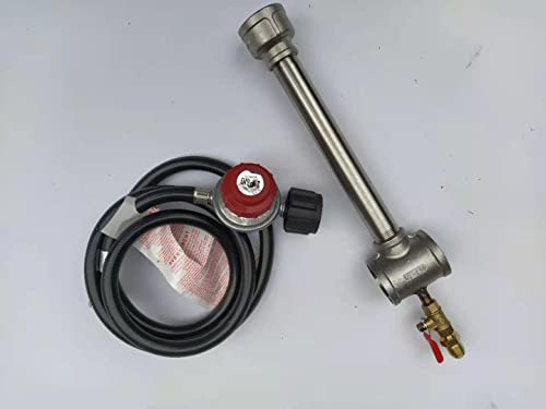 LSMIITTH Forge Gas BurnerGas Metal Melting Furnace Propane Gas Forge BurnerHigh Pressure CastIron Burner Head Burner Assembly Flame Control System Propane Burner Replacement Blacksmith Knife Making - Image 3