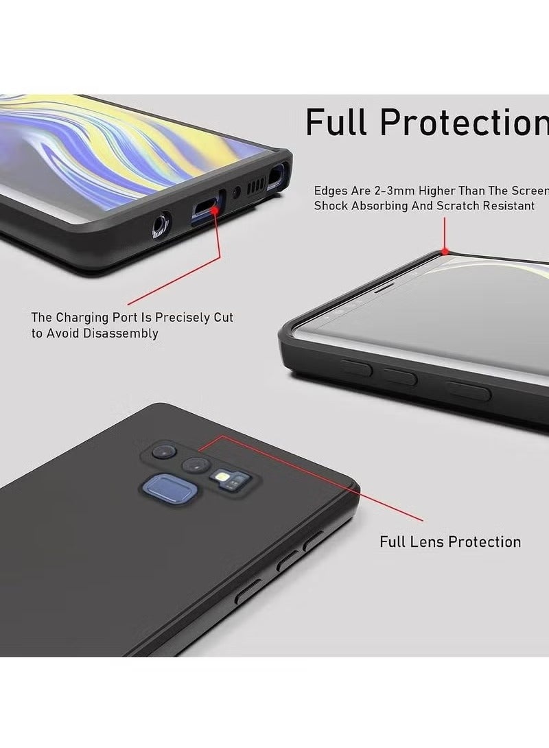 JAJEEK Samsung Galaxy Note 9 Case, Soft Silicone Gel Rubber Cover, Shockproof Matte Finish Back Cover, Inner Fabric Lining with Camera Protection, Black Case for Galaxy Note 9 (6.4-Inch) - Image 2