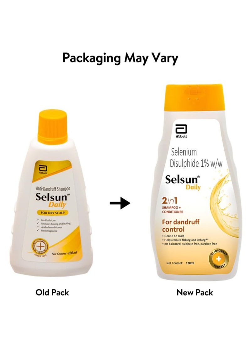 Selsun - Selsun Daily AntiDandruff Shampoo for Dry Scalp 120 ml - Image 1