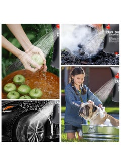 Solar Camping Shower Bag – 20L Portable Outdoor Shower, Solar Heated 45°C Hot Water, Lightweight & Foldable Travel Shower for Hiking, Beach, Swimming, Climbing & Camping
