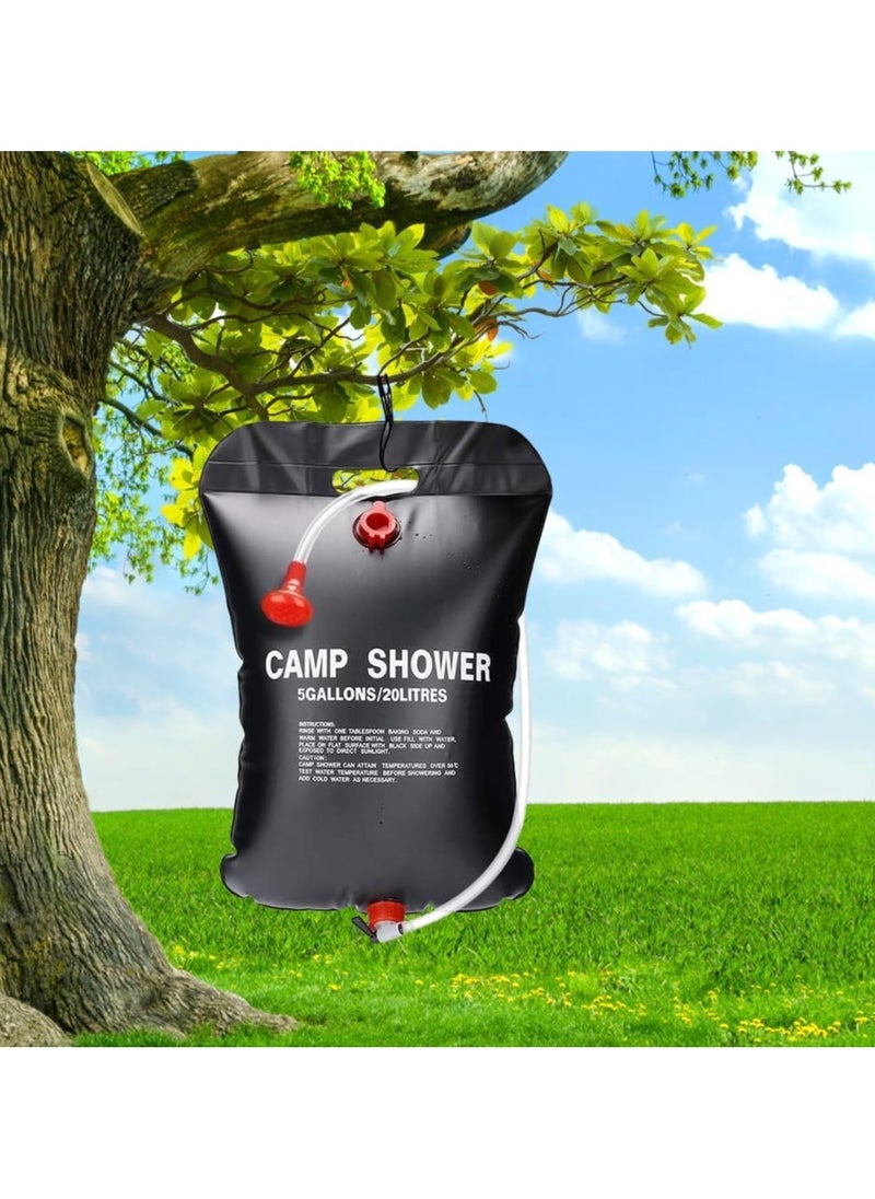 Generic - Solar Camping Shower Bag – 20L Portable Outdoor Shower, Solar Heated 45°C Hot Water, Lightweight & Foldable Travel Shower for Hiking, Beach, Swimming, Climbing & Camping - Image 1
