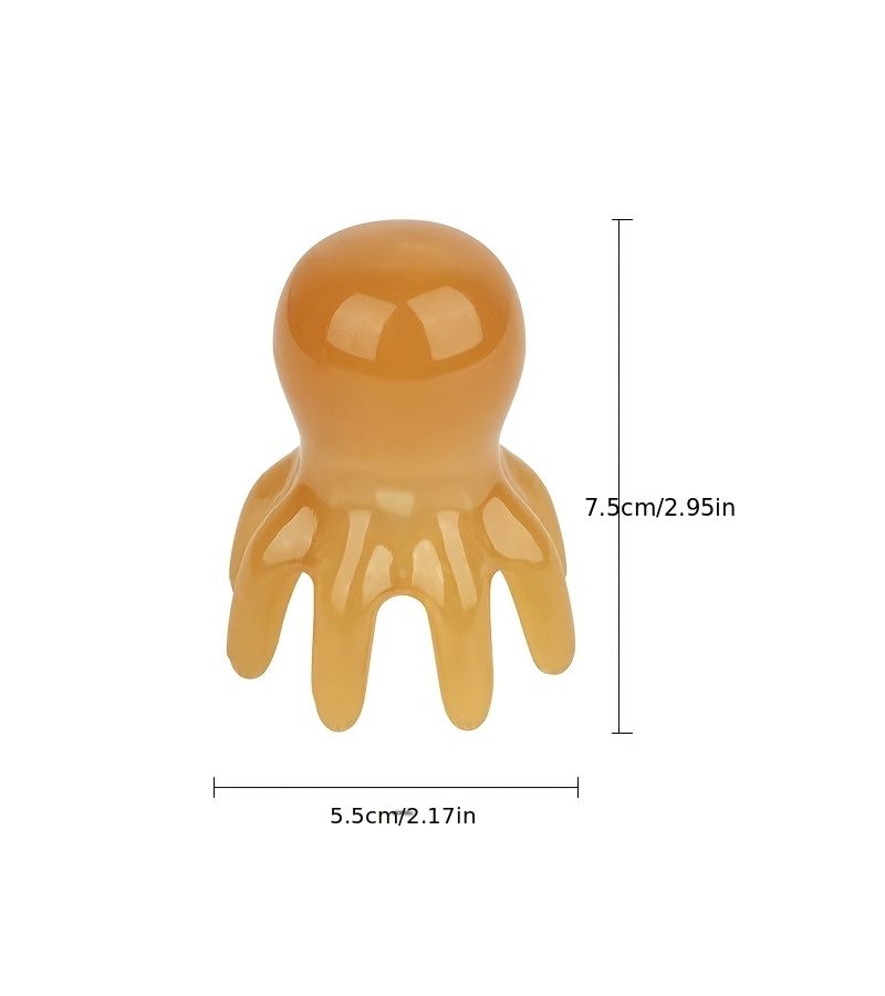 Handheld Octopus Head Massager with 2 Facial Compression Towels - Image 5