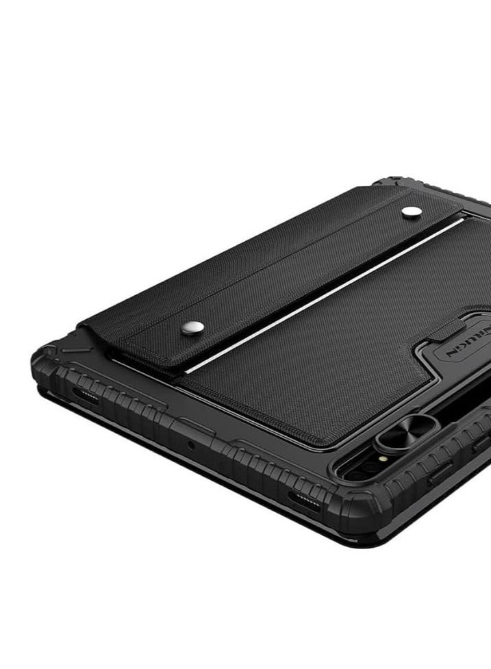 Compatible with Samsung Galaxy Tab S8 5G Lens Slide Cover Glasses Keyboard Case with S Pen Holder Slim Stand Case Bluetooth Wireless Keyboard - Image 4