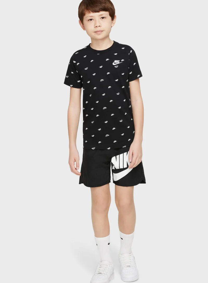Nike Youth Nsw Swoosh Aop T-Shirt