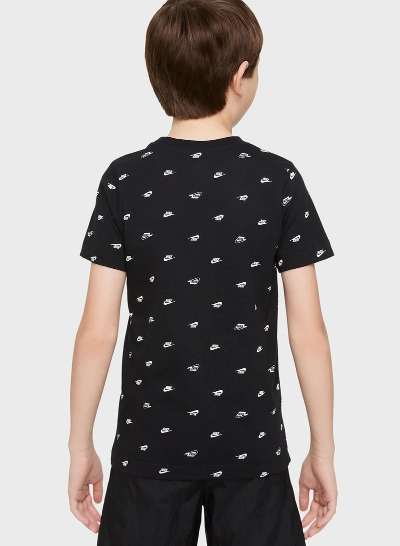 Nike Youth Nsw Swoosh Aop T-Shirt