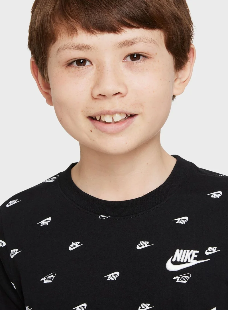 Nike Youth Nsw Swoosh Aop T-Shirt
