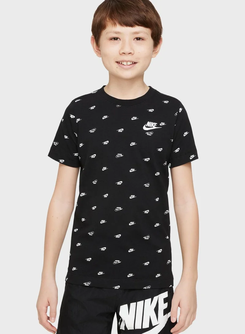 Nike Youth Nsw Swoosh Aop T-Shirt