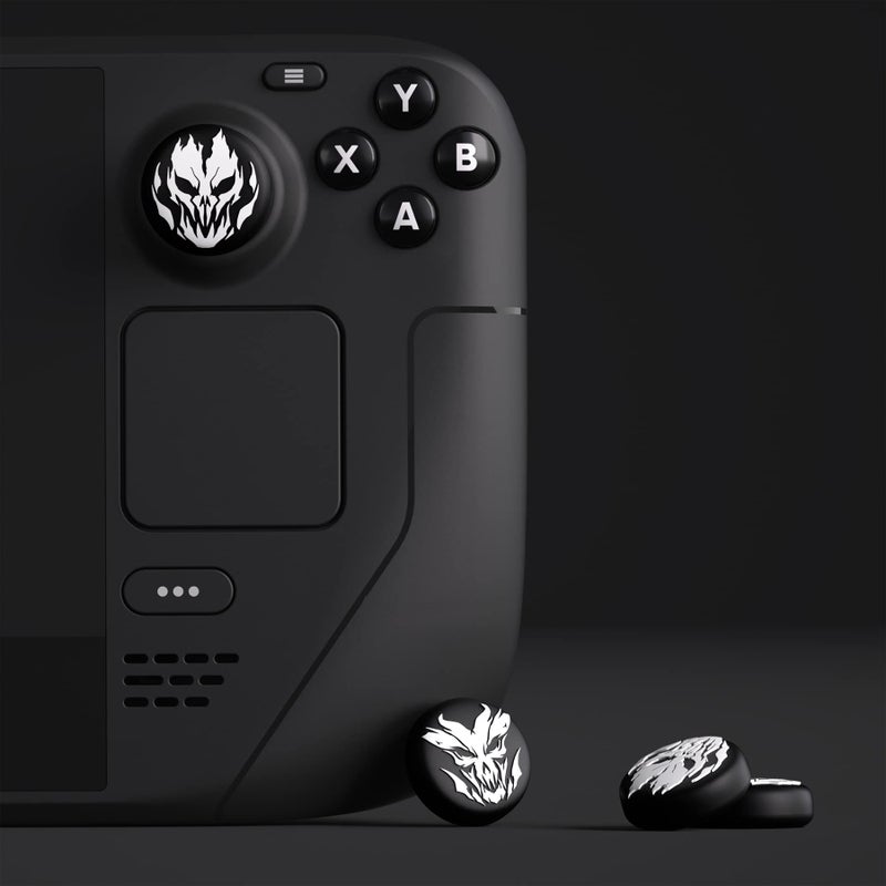 PlayVital Thumb Grip Caps for Steam Deck LCD, Silicone Thumbsticks Grips Joystick Caps for Steam Deck OLED - Fire Demons - Image 5