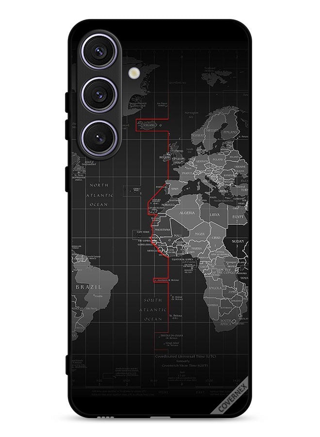 Covernex Samsung Galaxy S25 Plus Protective Case Cover World Map - Image 1