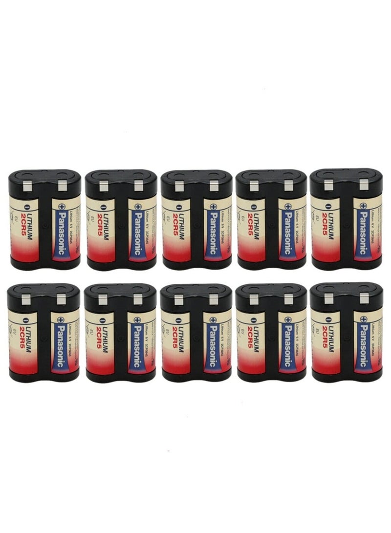 باناسونيك 10-Pieces Panasonic 2CR5 Lithium 6V Batteries 