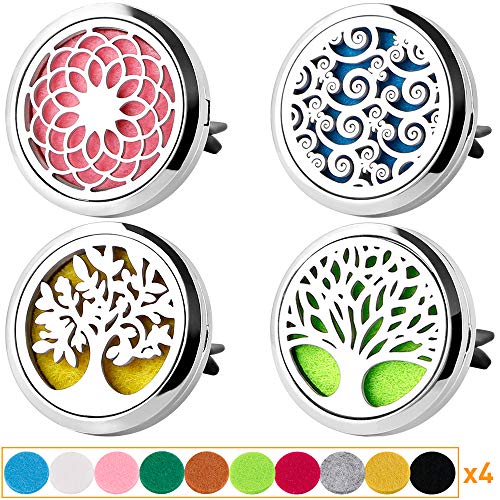 Maromalife 4PCS Car Vent Clips Essential Oil Aromatherapy Diffuser Gift Set for Women/Men, Christmas, Valentine's Day, Birthday - Image 1