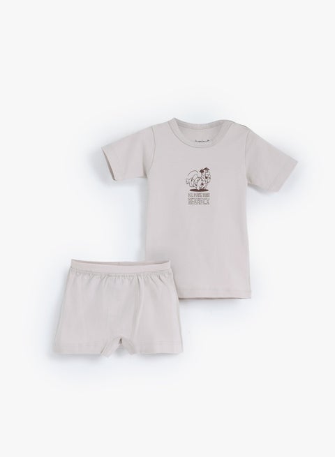 طقم داخلي قطن بيبي ولادي