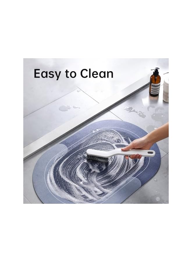 The Bros Super Absorbent Floor Mat, Quick Dry Bathroom Rugs Anti-Slip, Memory Foam Bath Carpet Entrance Rugs for Bathtubs Door Mat, Toilet, Bathroom-60 * 40CM - Image 4