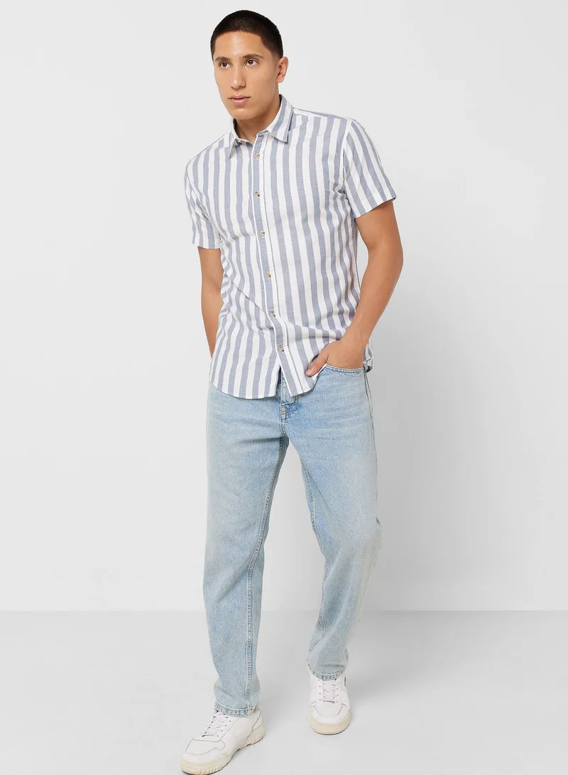 JACK & JONES Striped Regular Fit Shirt