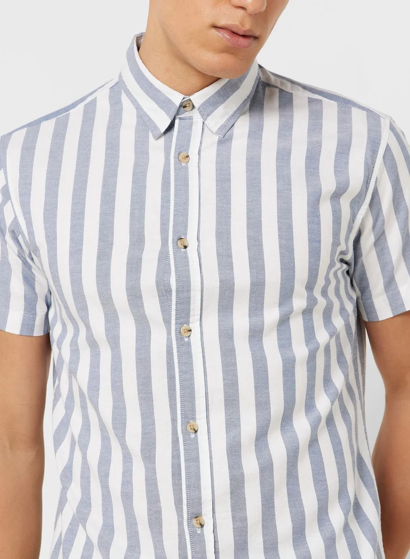 JACK & JONES Striped Regular Fit Shirt