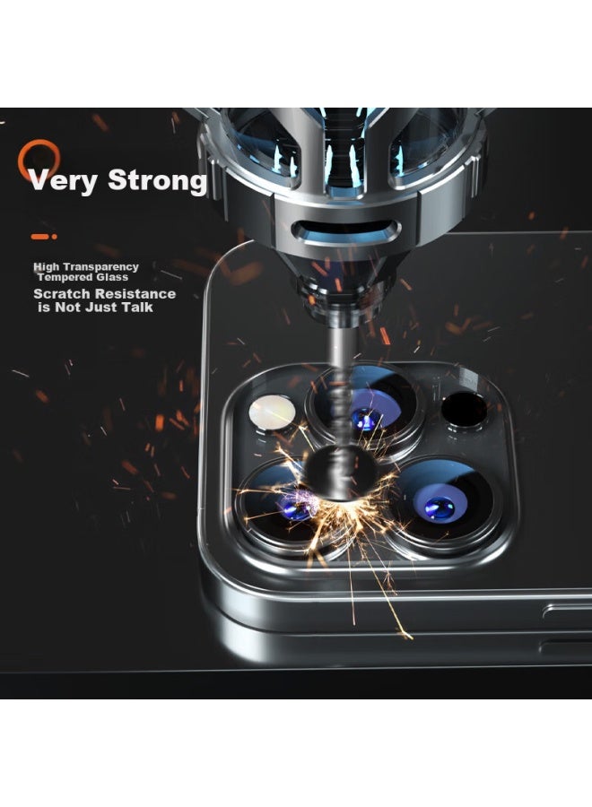 Blueo Blue Gorilla Apple 16 Pro Max Lens Film Ar Anti-Glare Iphone 16 Pro Rear Camera Phone Protective Film High Definition Wear-Resistant Scratch-Resistant Titanium Black - Image 3