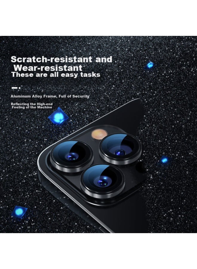 Blueo Blue Gorilla Apple 16 Pro Max Lens Film Ar Anti-Glare Iphone 16 Pro Rear Camera Phone Protective Film High Definition Wear-Resistant Scratch-Resistant Titanium Black - Image 2