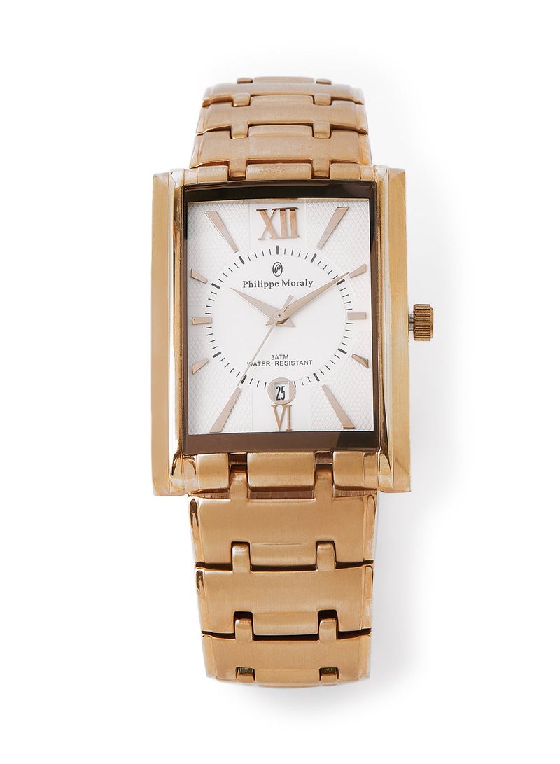 Philippe Moraly of Switzerland Metal Analog Wrist Watch M1133RW - 31mm - Rose Gold - Image 1