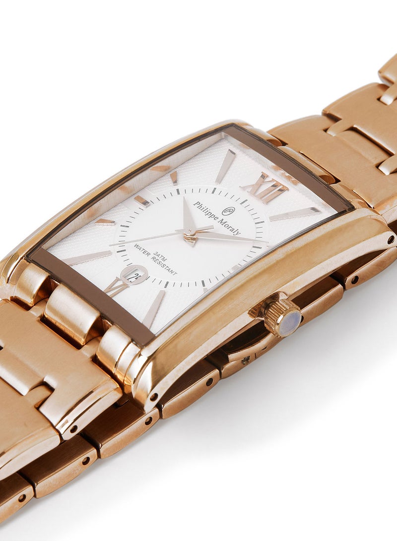 Philippe Moraly of Switzerland Metal Analog Wrist Watch M1133RW - 31mm - Rose Gold - Image 2