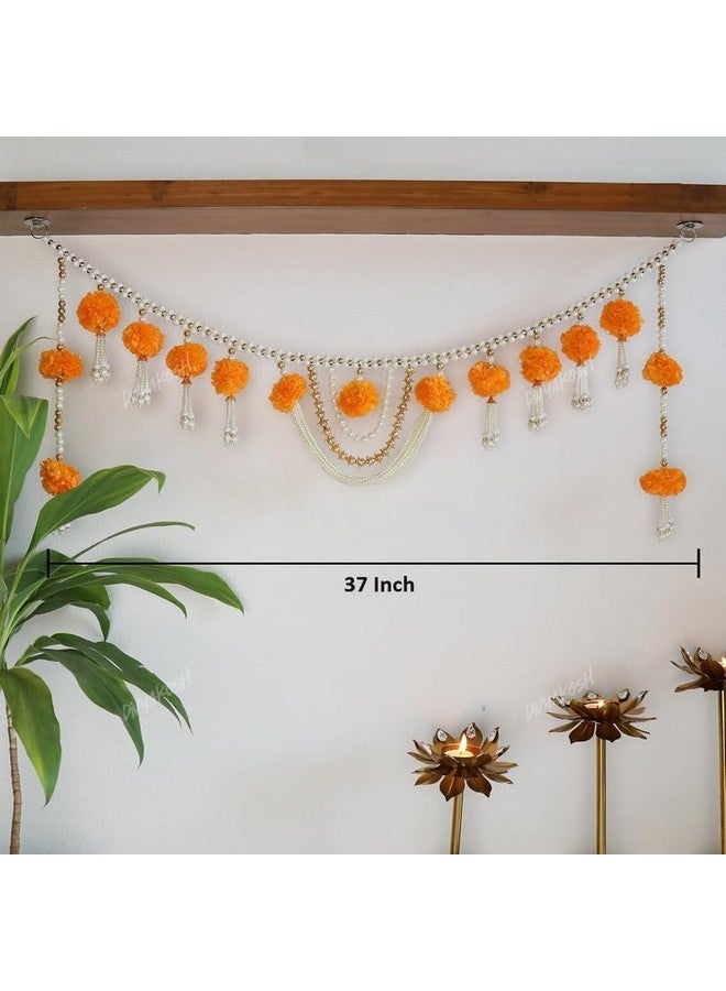 Virushka Marigold Thoranam For Entrance Door, Torans For Entrance Door, Banderwal For Home Door, 94 Cm - Image 4