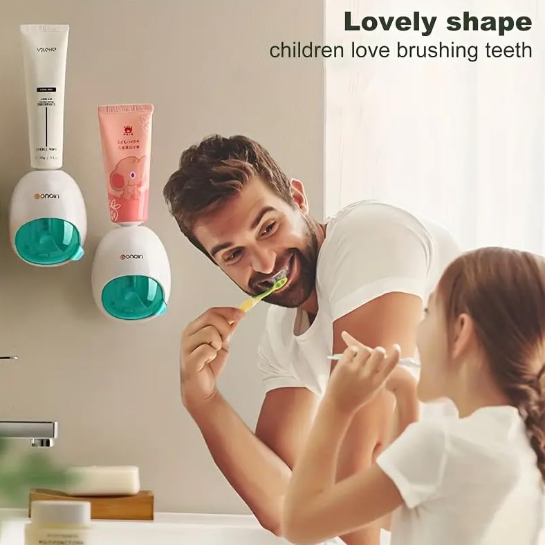 CHIRANSI Chiransi Wall Mounted Automatic Toothpaste Squeeze Bathroom Toothpaste Dispenser Toothpaste Organizer for Kids AdultsPack of 1 Toothpaste Squeezer  - Image 4