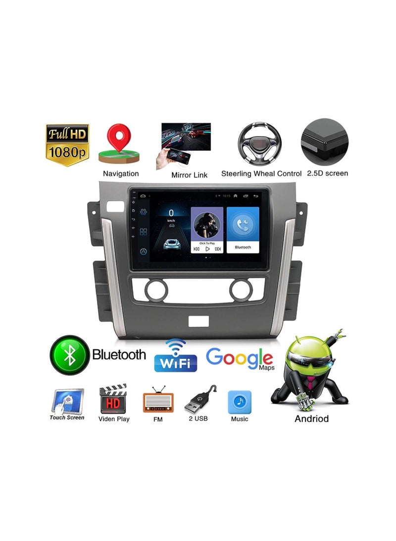 شيزا ستار ستيريو سيارة أندرويد لنيسان باترول 2013 2014 2015 2016 2017 2018 2019 1 جيجابايت رام 32 جيجابايت روم ميرور لينك واي فاي BT، راديو GPS ملاحة، شاشة لمس IPS 10 بوصة مع كاميرا احتياطية متضمنة - Image 3