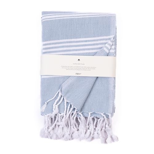 HABER Bath Towel Cotton, Ultra Soft & Highly Absorbent, Quick Dry Lightweight Luxury Towel for Bathroom, Spa & Travel-Sea Glass (Pack of 1, Large Size 76x 152cm, Summer Friendly, Fast Drying) - Image 1