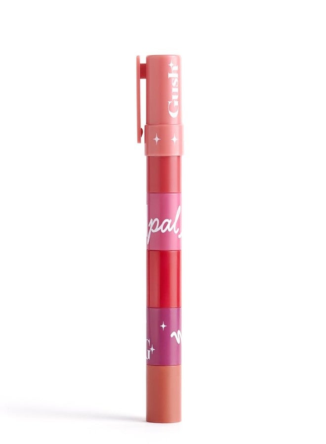 Gush Penpal 5-In-1 Lipstick| Five Shades In One| Multi-Use Stackable Lipstick For Lips, Long Lasting, Creamy Matte Finish| Moisturizing Formula With Intense Color Payoff, 4.8 G - Image 1