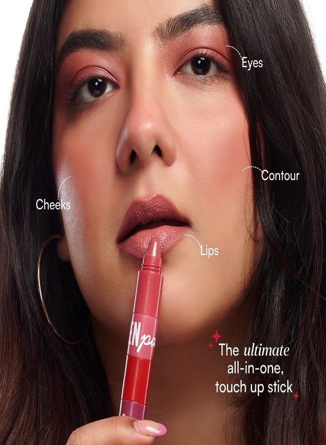Gush Penpal 5-In-1 Lipstick| Five Shades In One| Multi-Use Stackable Lipstick For Lips, Long Lasting, Creamy Matte Finish| Moisturizing Formula With Intense Color Payoff, 4.8 G - Image 3