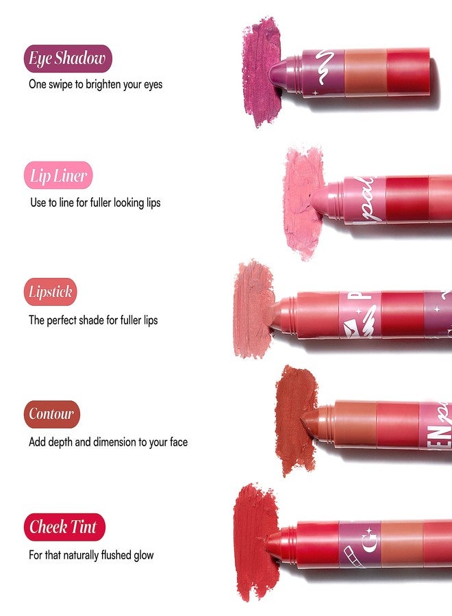 Gush Penpal 5-In-1 Lipstick| Five Shades In One| Multi-Use Stackable Lipstick For Lips, Long Lasting, Creamy Matte Finish| Moisturizing Formula With Intense Color Payoff, 4.8 G - Image 5