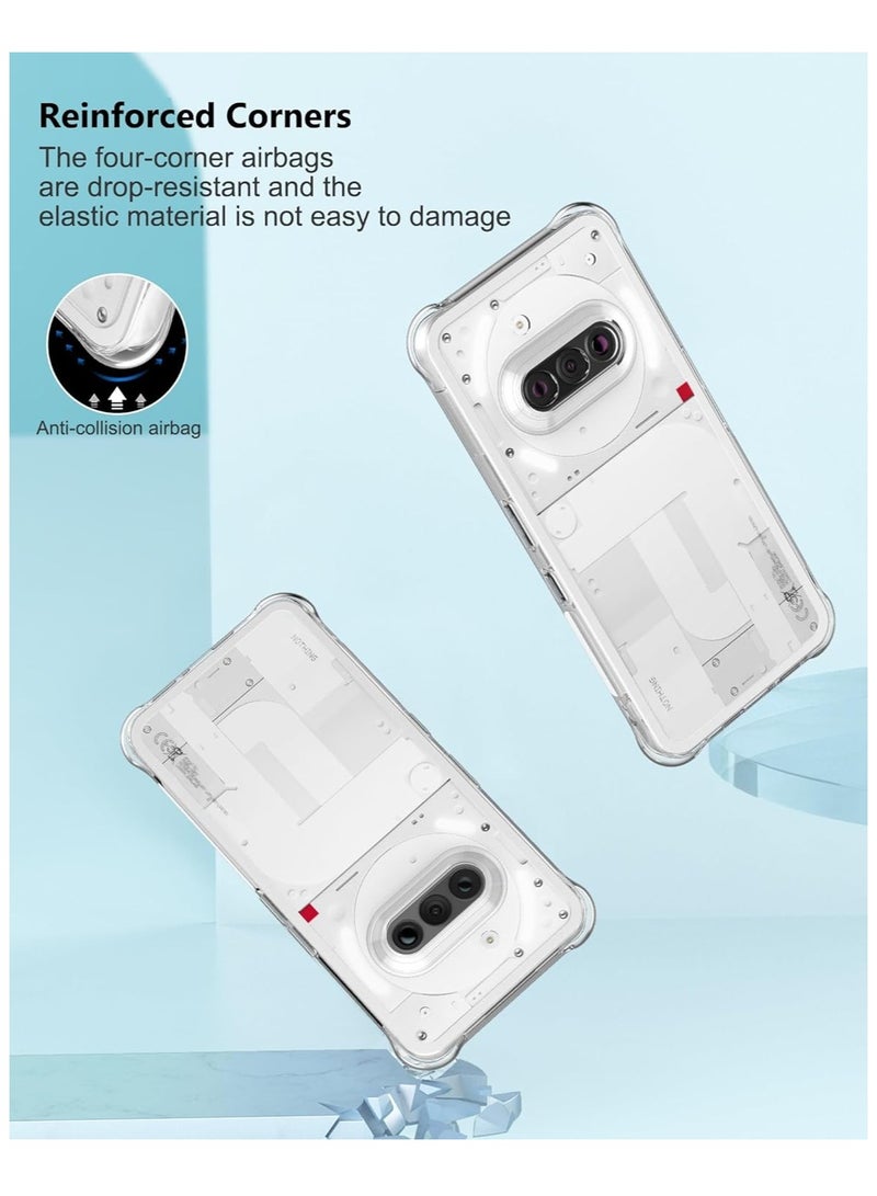 Phone Case for Nothing Phone 3a Clear Case 6.77 inch,Shockproof Soft TPU,Non-Yellowing, Anti-Scratch,Drop Protection, Slim Fit Cover for Nothing Phone (3a) - Image 4