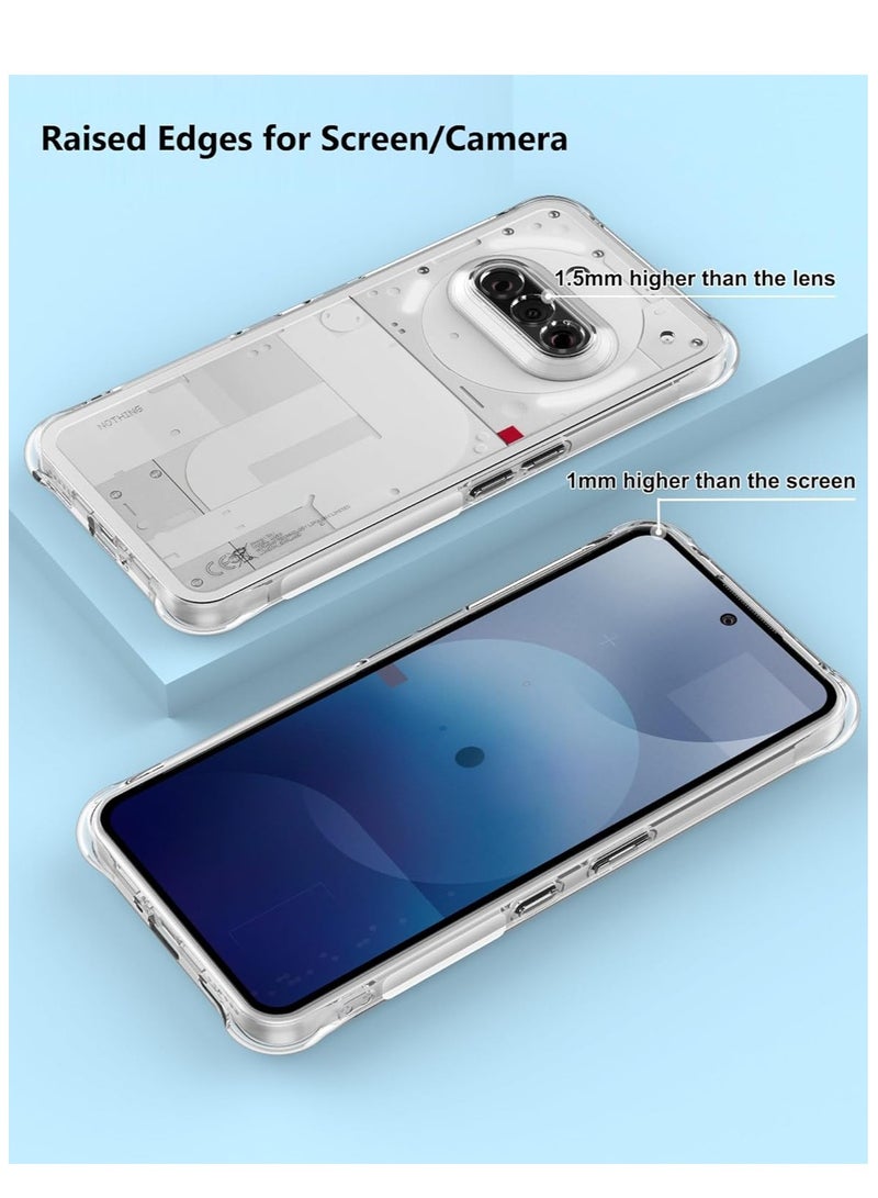 Phone Case for Nothing Phone 3a Clear Case 6.77 inch,Shockproof Soft TPU,Non-Yellowing, Anti-Scratch,Drop Protection, Slim Fit Cover for Nothing Phone (3a) - Image 5