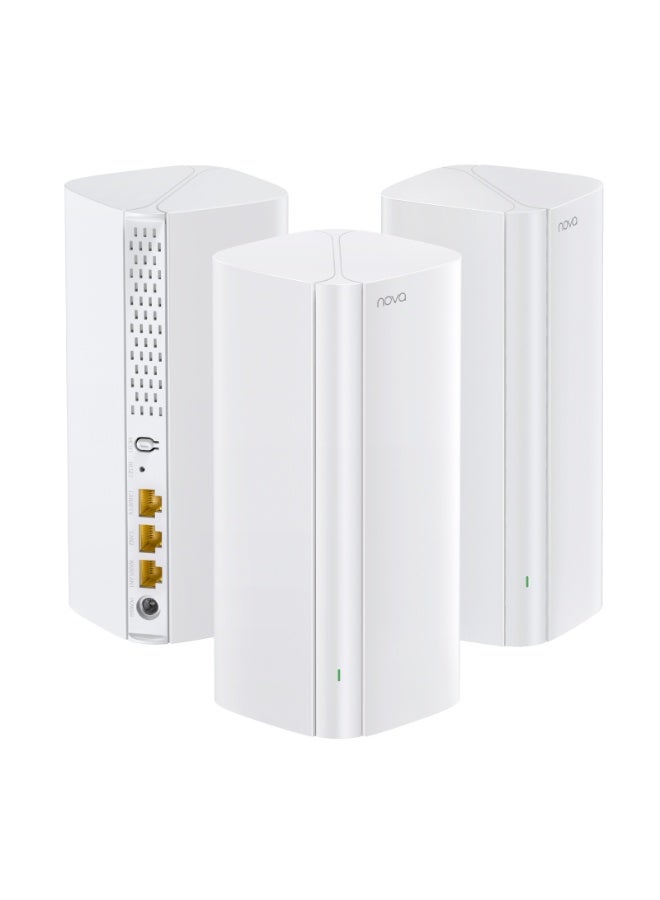 Tenda AX3000 WiFi 6 Mesh System Nova MX12 - Whole Home Covers up to 7000 sq.ft - Dual-Band Mesh Network for 160+ Devices - 1.7 GHz Quad-Core CPU - Replaces Wireless Router - 3-Pack MX12(3-pack) - Image 1