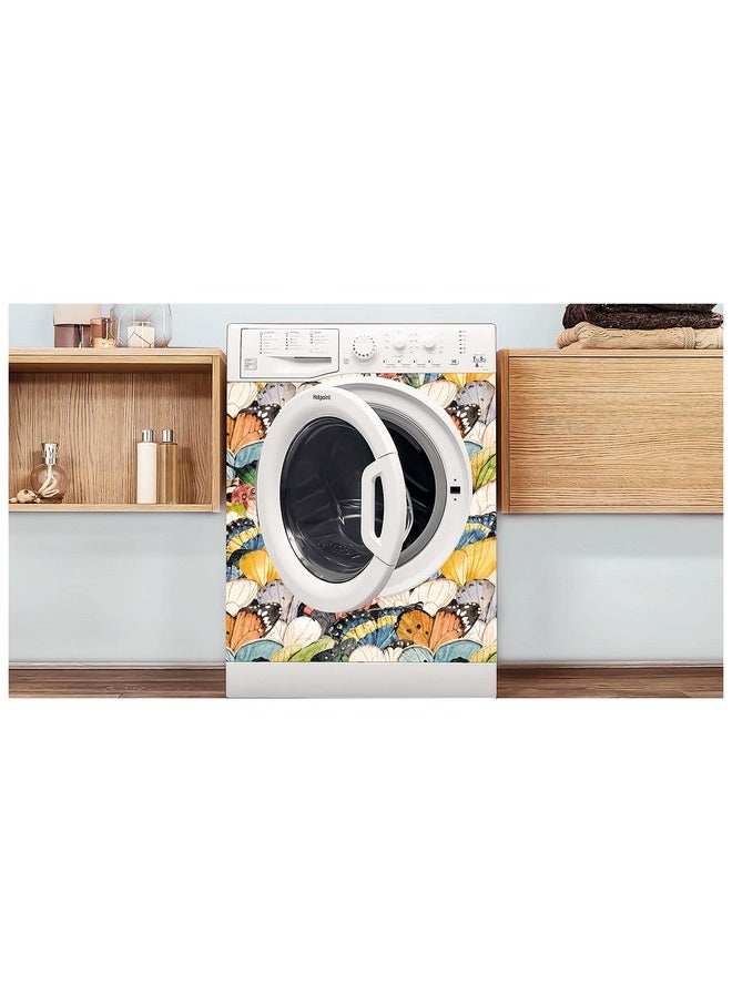 HAOKHOME 93133 Vintage Butterfly Peel And Stick Wallpaper For Bathroom Colorful Stick On Removable Home Decorations 17.7In X 118In  - Image 5
