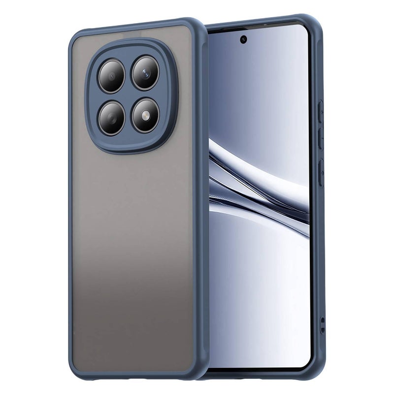 MS غطاء واقي بTPU+PC لـ Redmi Note 15 مع ملمس غير لامع وحامل قائم مع مغناطيس قوي مع مقاوم لبصمات الأصابع باللون أزرق مغناطيسي بوظيفة حامل من مادة TPU باللون الأزرق باللون الأحمر - Image 1