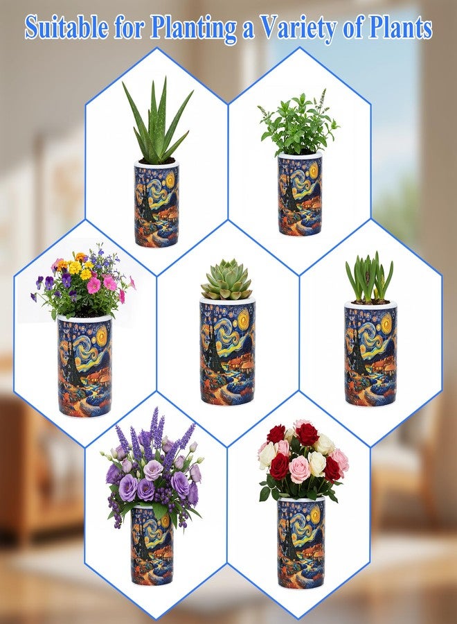 MONVIE 3D Puzzles Vase for Adults, LED 84 Pieces Plastic DIY Unique Pattern 3D Puzzles Planter, Crafts for Adults Gift Birthday Gifts for Flower Arrangements Pen Holder and Home Decor - Image 5