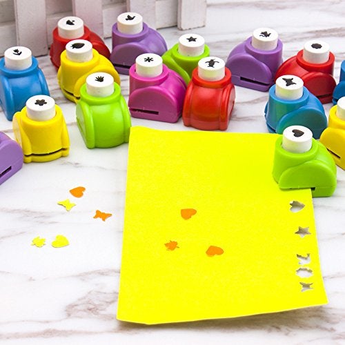 LGEGE 10 Pcs Paper Punch Handmade Hole Puncher Paper Craft Card Scrapbooking many Shapes Great Childeren's Gifts - Image 2